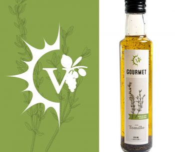 Aceite de oliva virgen extra gourmet tomillo